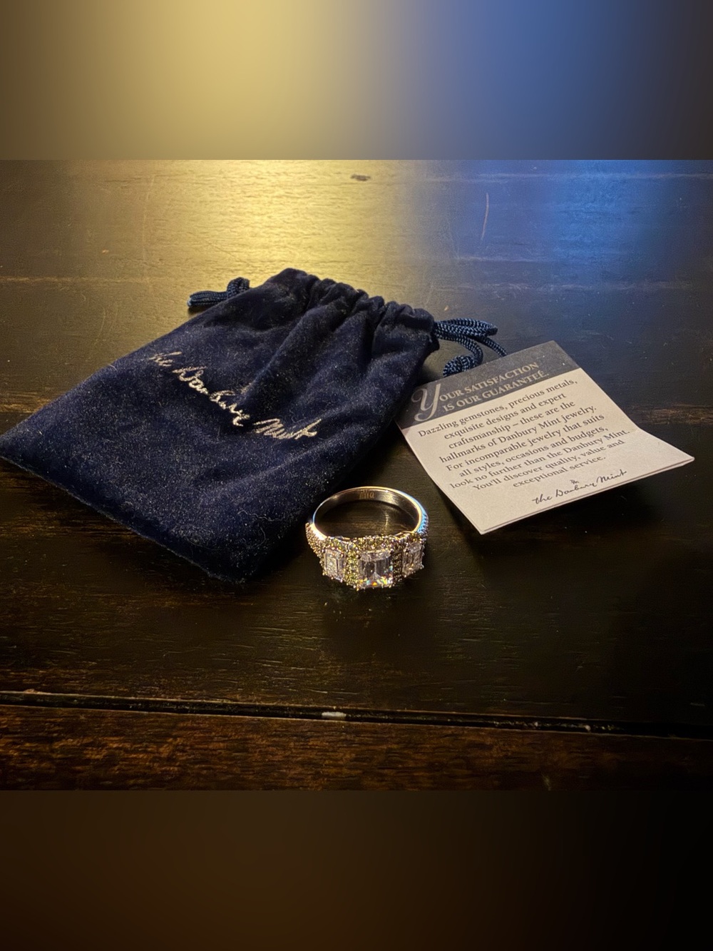 Danbury Mint Peridot and Topaz Ring